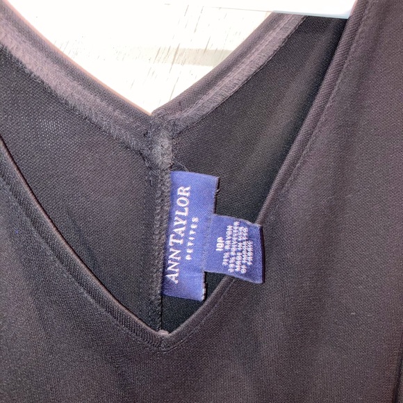 🦋Ann Taylor Black Maxi Dress Size 10 Petite - Picture 5 of 5